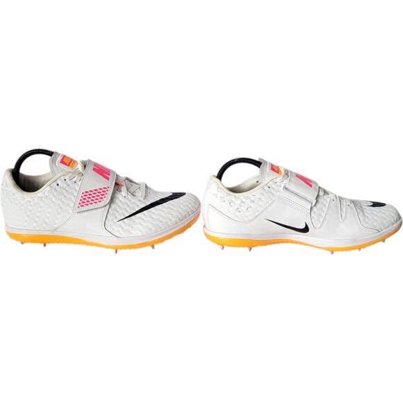 Nike Zoom High Jump Elite Spikes White Pink Orange Men’s 8 / Women’s 9.5 EUC - Picture 13 of 15
